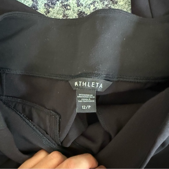 Athleta Brooklyn Mid Rise Ankle Pants Athlesuire Sz 12 Wrinkle Resistant Casual - Picture 6 of 10